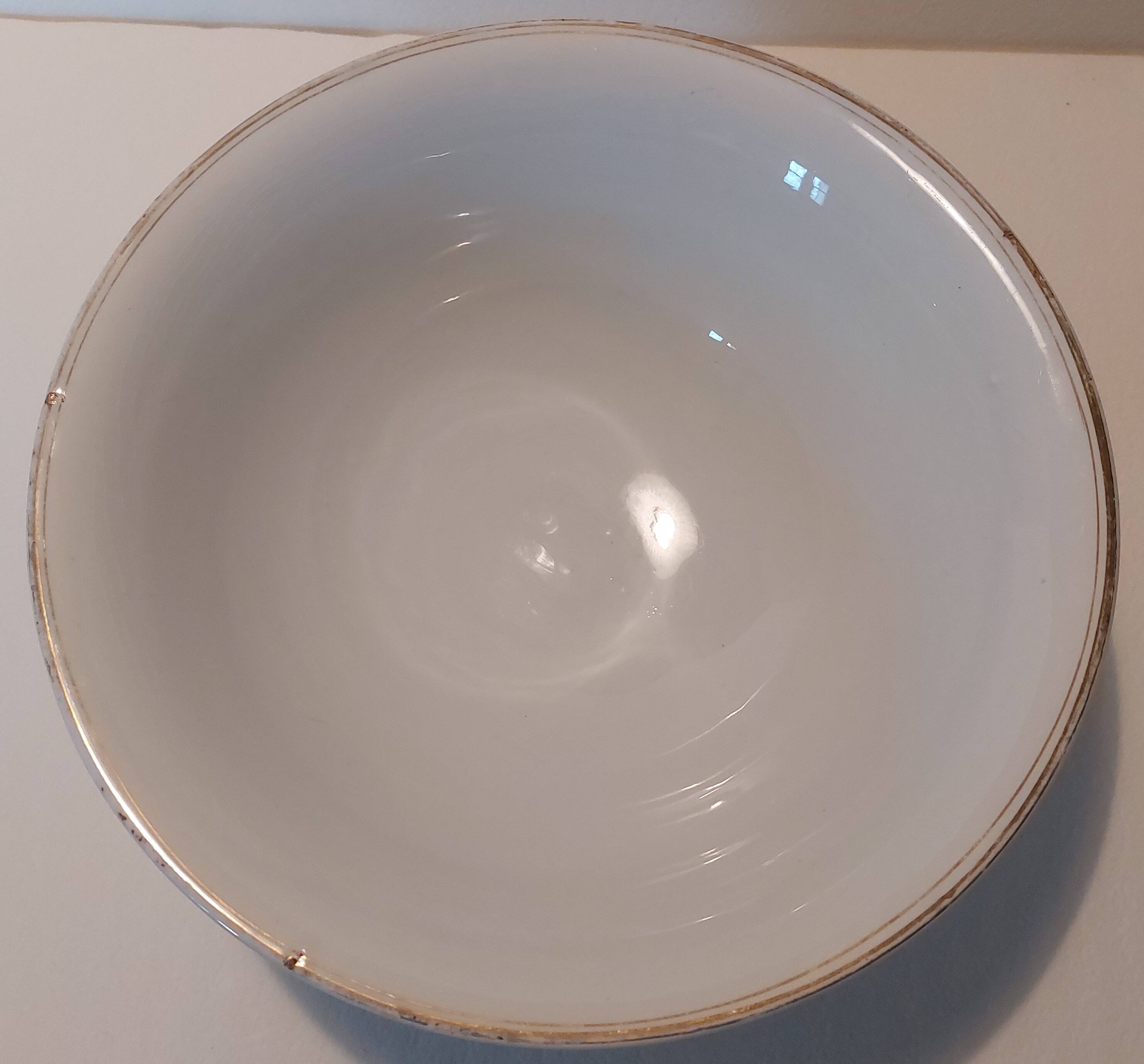 Earthenware salad bowl from onnaing nord