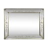 Venice mirror has enclosed glass pares engraved around 1900-1940 55 X 72