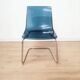 Lot de 4 chaises Tobias en plexi bleu
