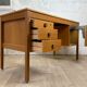 Vintage scandinavian oak office, 60s