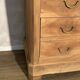 Louis Philipe chest of drawers in solid walnut, airbrushed
