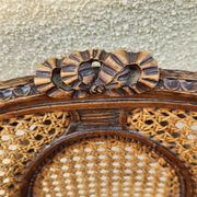 Chaise ancienne Louis XVI en bois et canage XIXe siècle