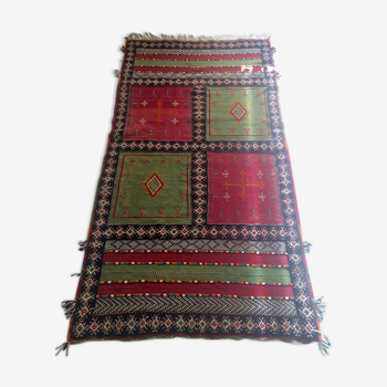 Tapis kilim berbère vintage 110x210cm