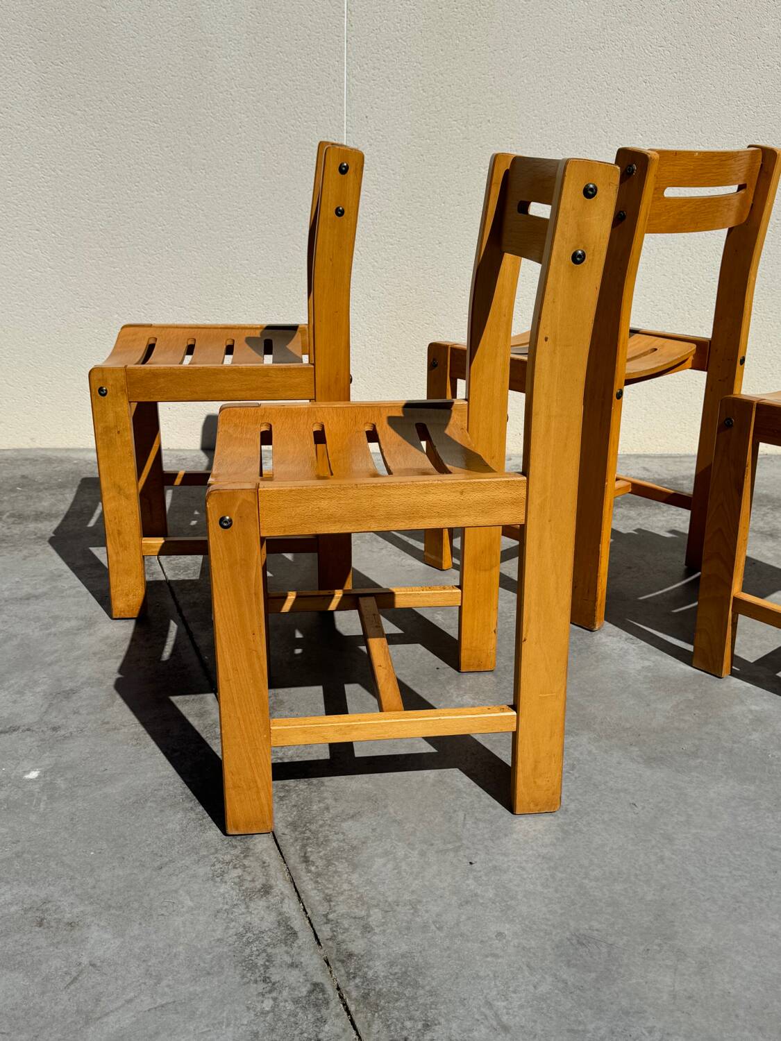4 designer chairs attributed to André Sornay from the 60s