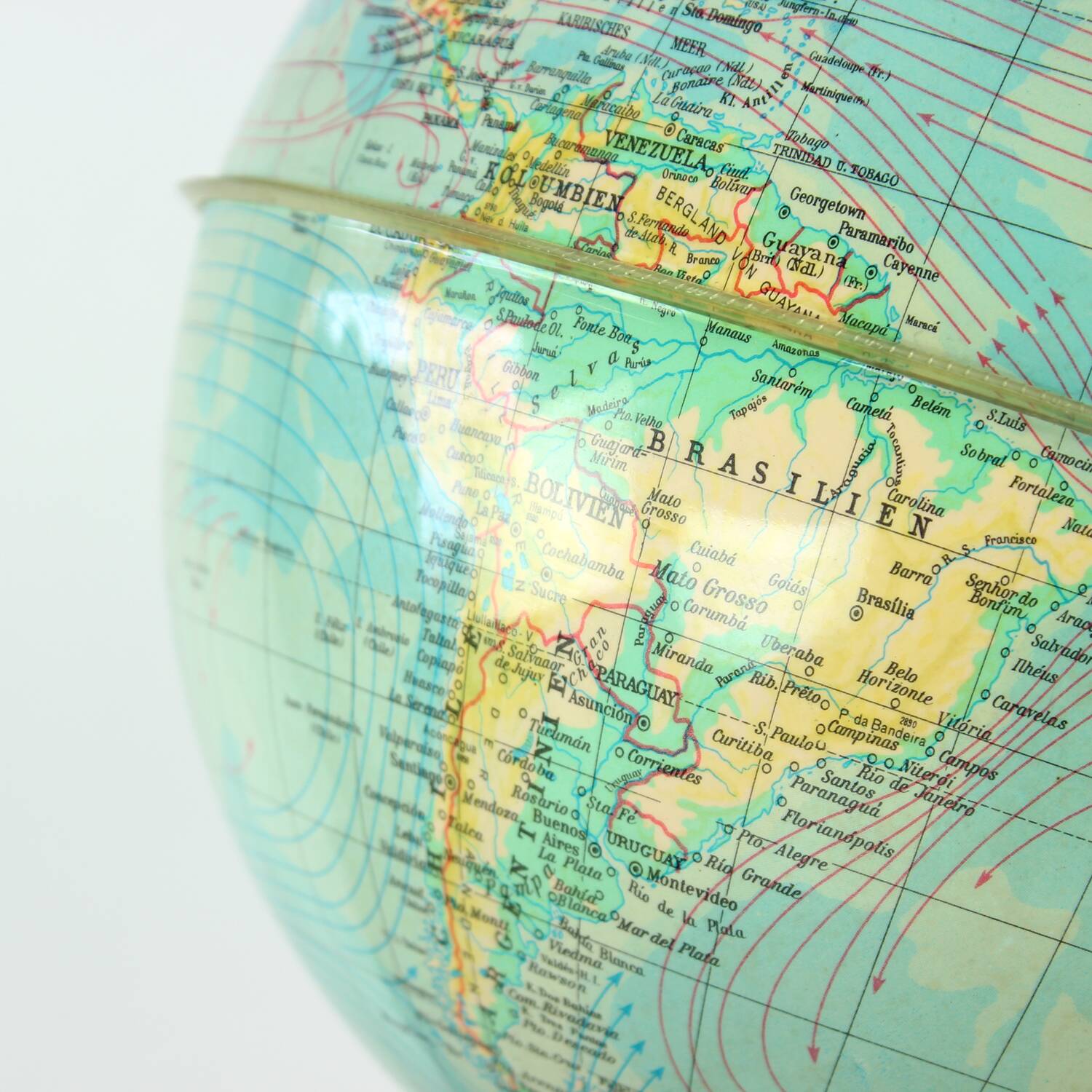 Illuminated plastic globe, Czechoslovakia 1960s