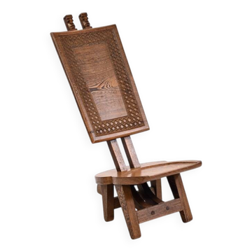 African chair in Wenge wood