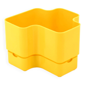 Yellow plastic Vastill planter by Michael McCann
