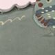 Decorative handcrafted dish – glazed earthenware, marine decor – 80s/90s