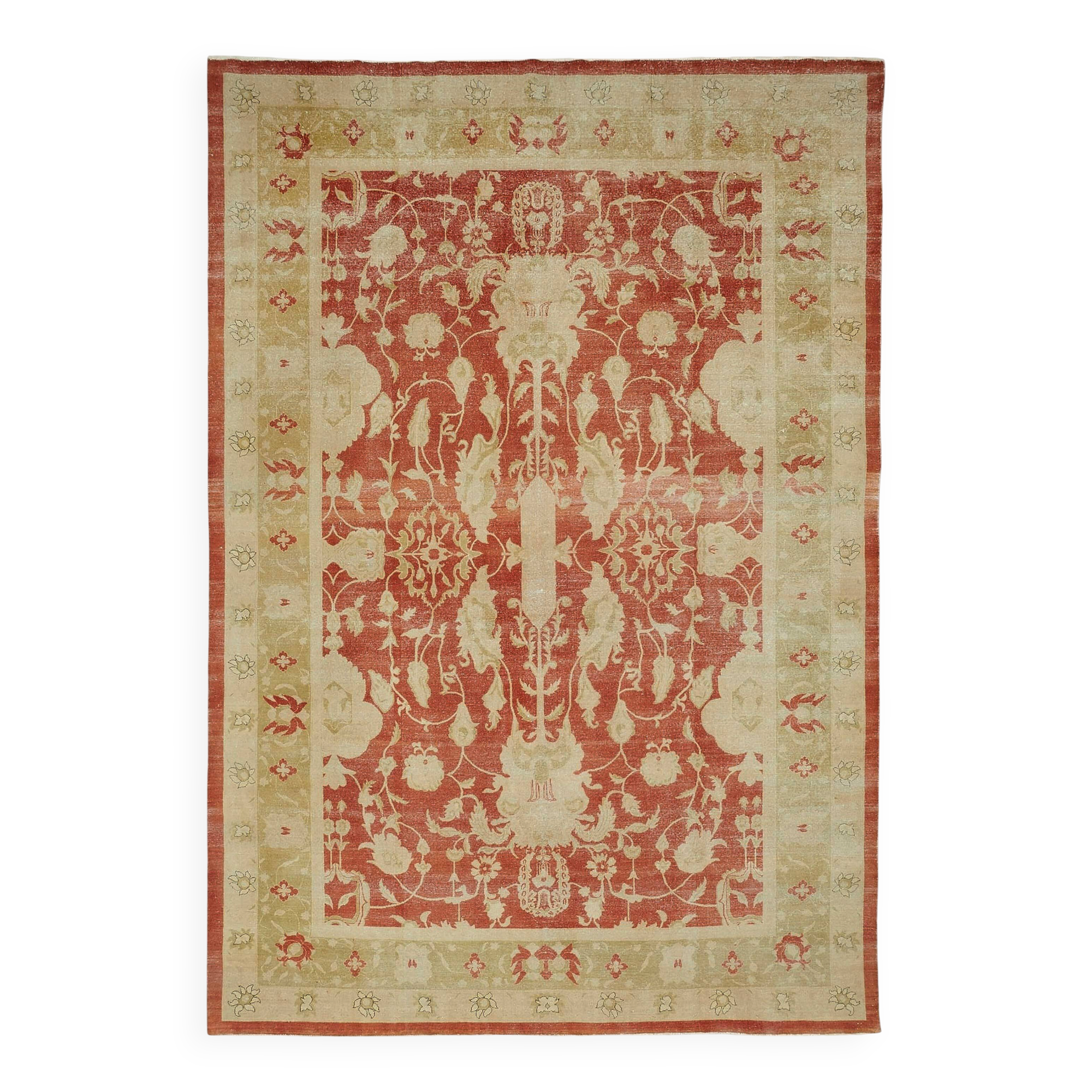 Turkish Handknotted Wool Oushak Rug 300 cm x 442 cm