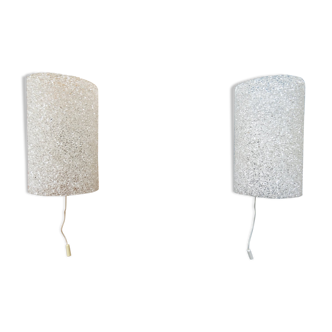 Pair of perplex wall light
