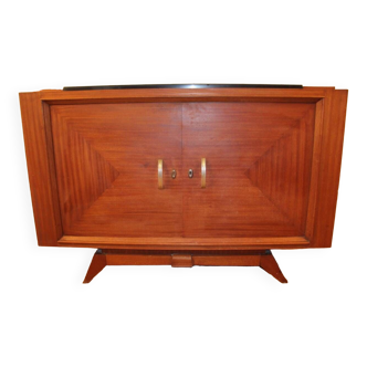 Art deco sideboard in mahogany black marble top