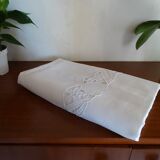 Openwork tablecloth 260 x 155 embroidery flowers old