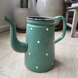 Enameled metal pitcher