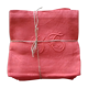 10 red linen damask towels