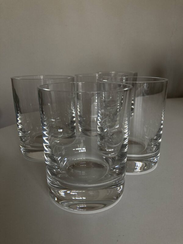 Set de 5 verres Baccarat gobelets whisky Perfection 1980