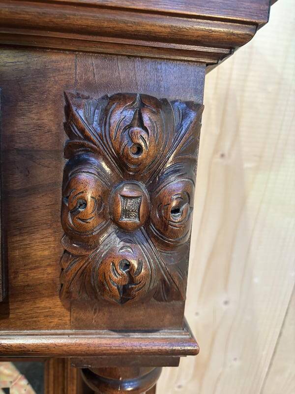 Miroir  Napoléon III en noyer