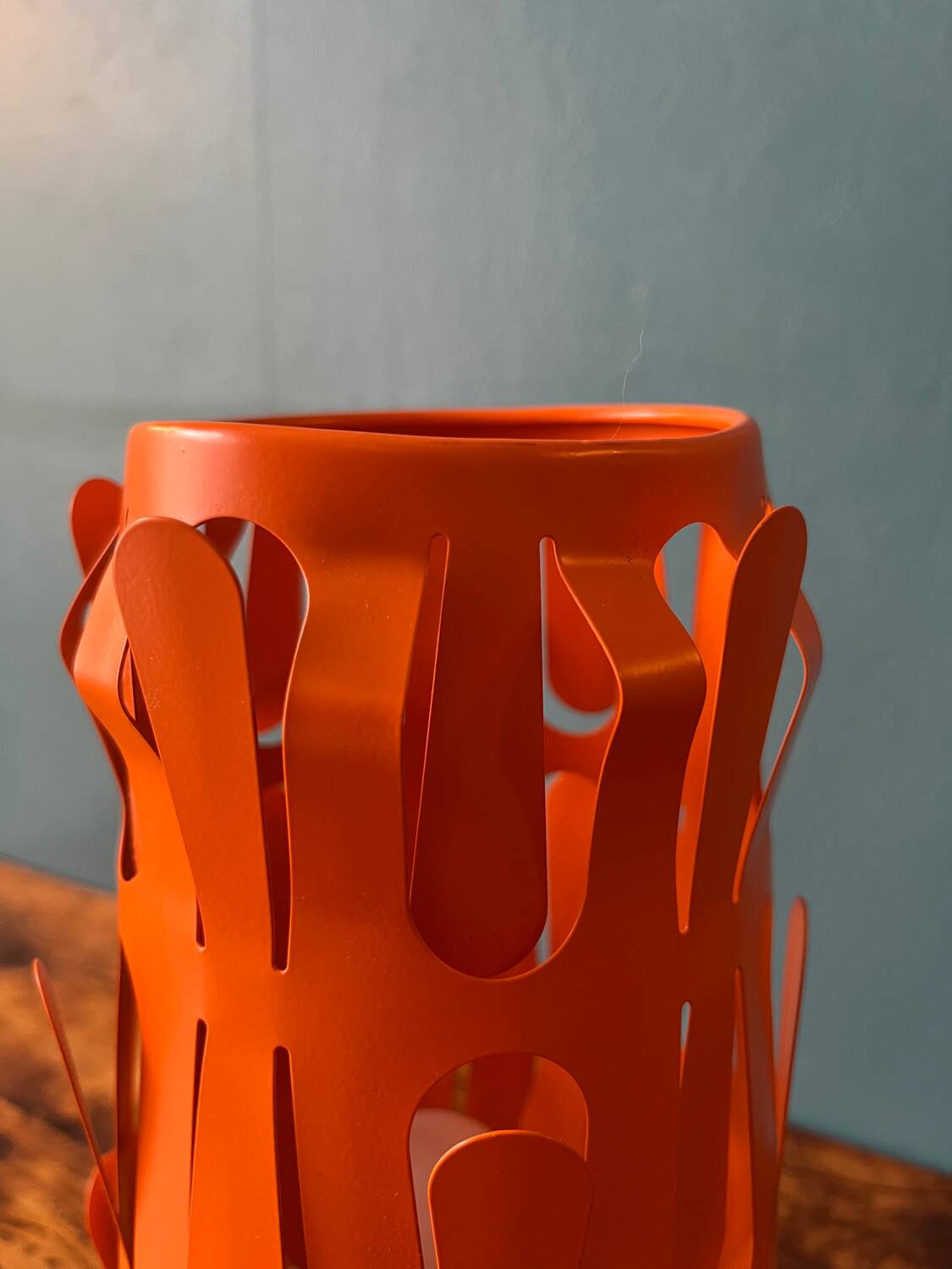 Ikea kajuta - table lamp with orange metal lampshade