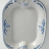 Art Deco French Blue Floral Decor Plate by Allan Eberling, Bo Fajans