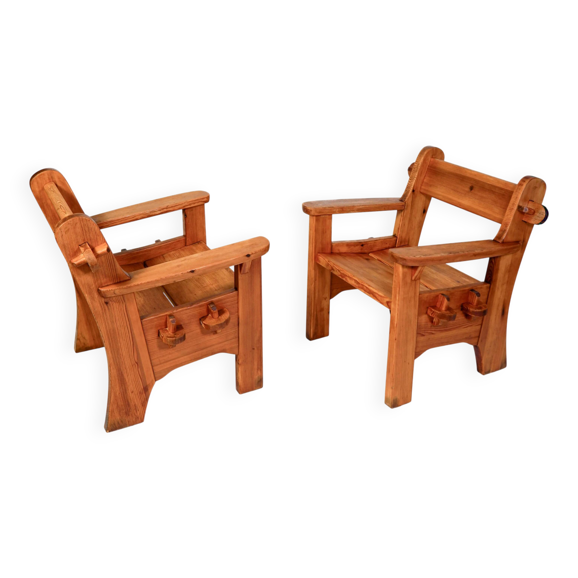 David Rosèn, pair of Berga armchairs for Nordiska Kompaniet, 1944.