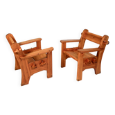 David Rosèn, paire de fauteuils Berga pour Nordiska Kompaniet, 1944.