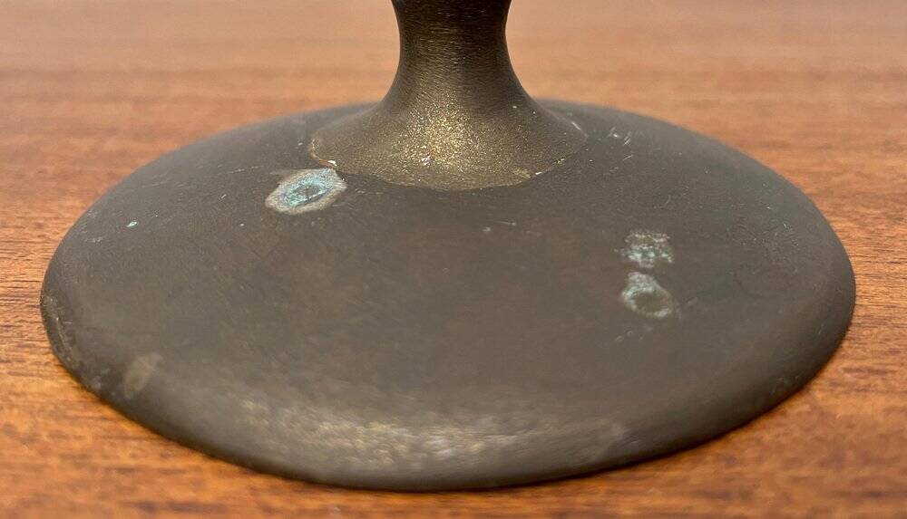 Porte-bougies en métal du milieu du siècle, années 1960, lot de 2