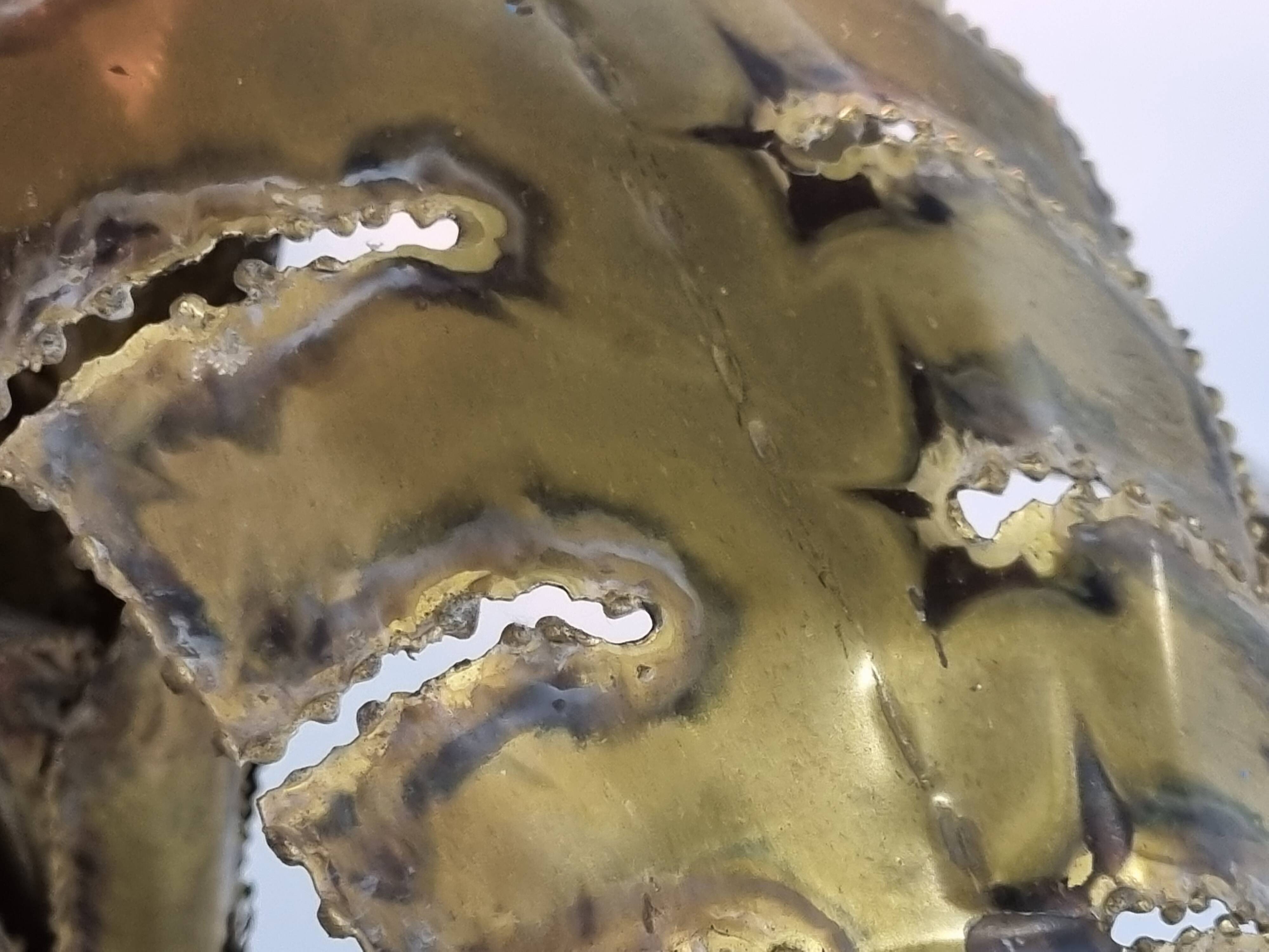 Maison jansen palm table lamp, 1970s