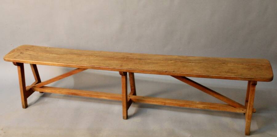 6 Leg Beech Bench