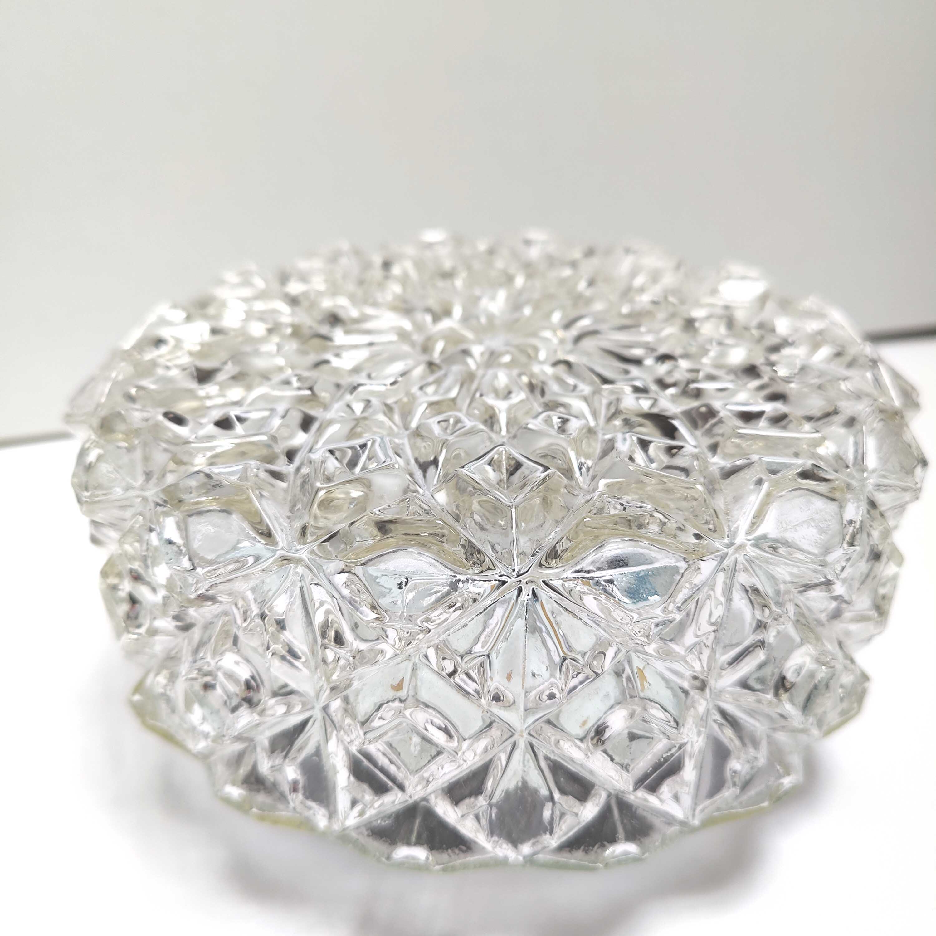 Cast glass ceiling lamp