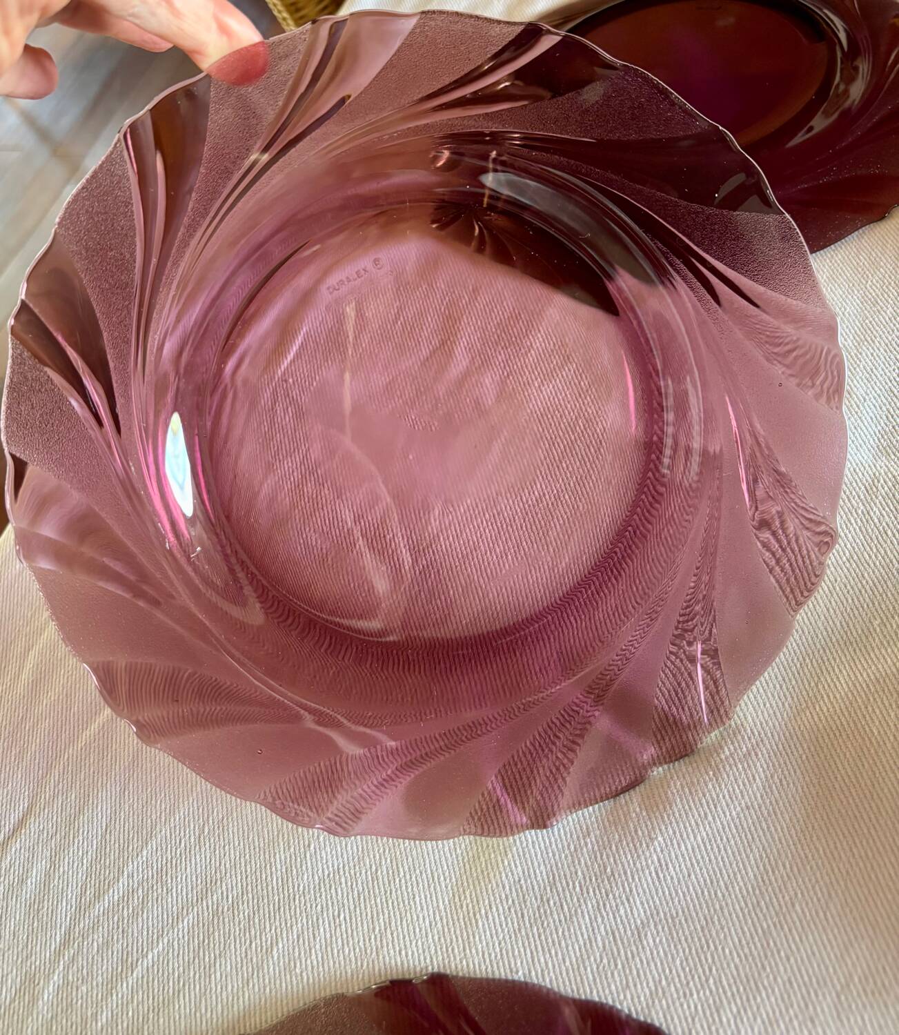 8 assiettes en verre Duralex Bormioli Rocco
