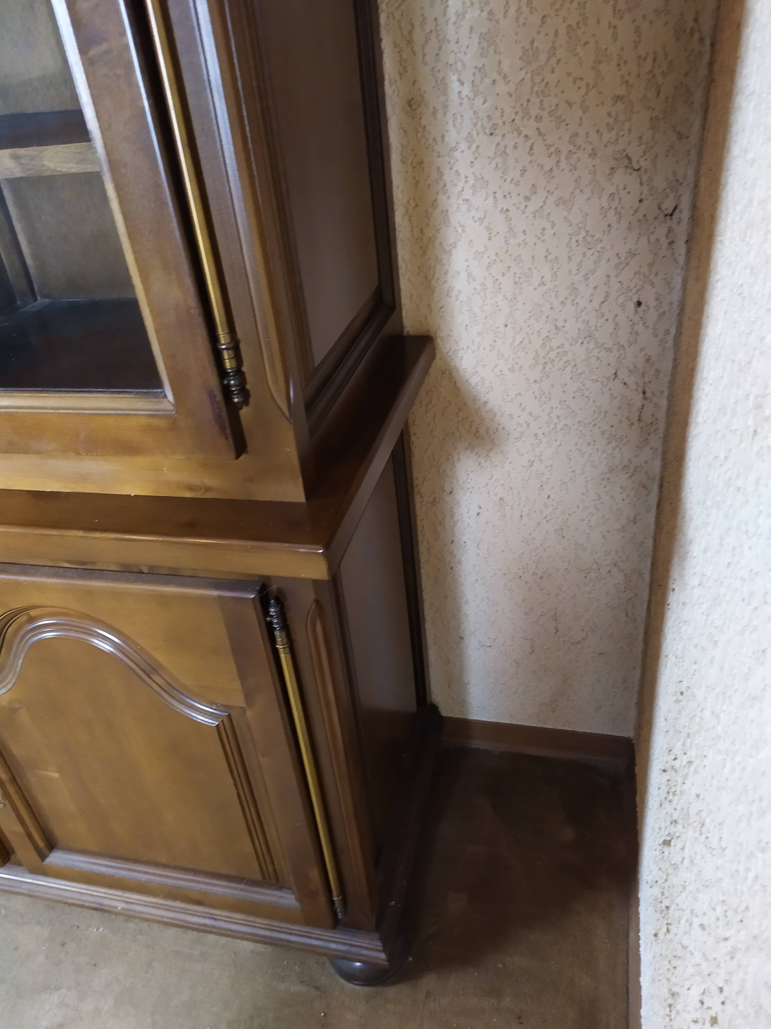 Solid wood library showcase