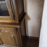 Solid wood library showcase