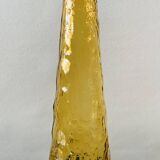 Bouteille Génie en verre d'Empoli jaune ambré - MCM