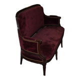 Sofa red burgundy style louis XV