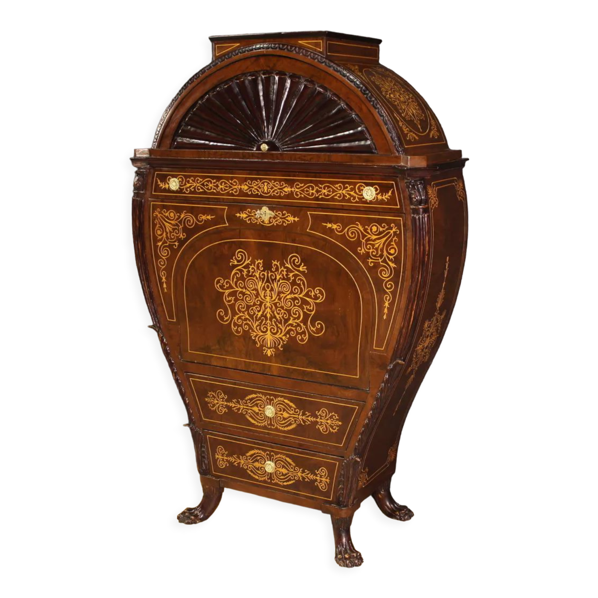 Biedermeier style secretaire