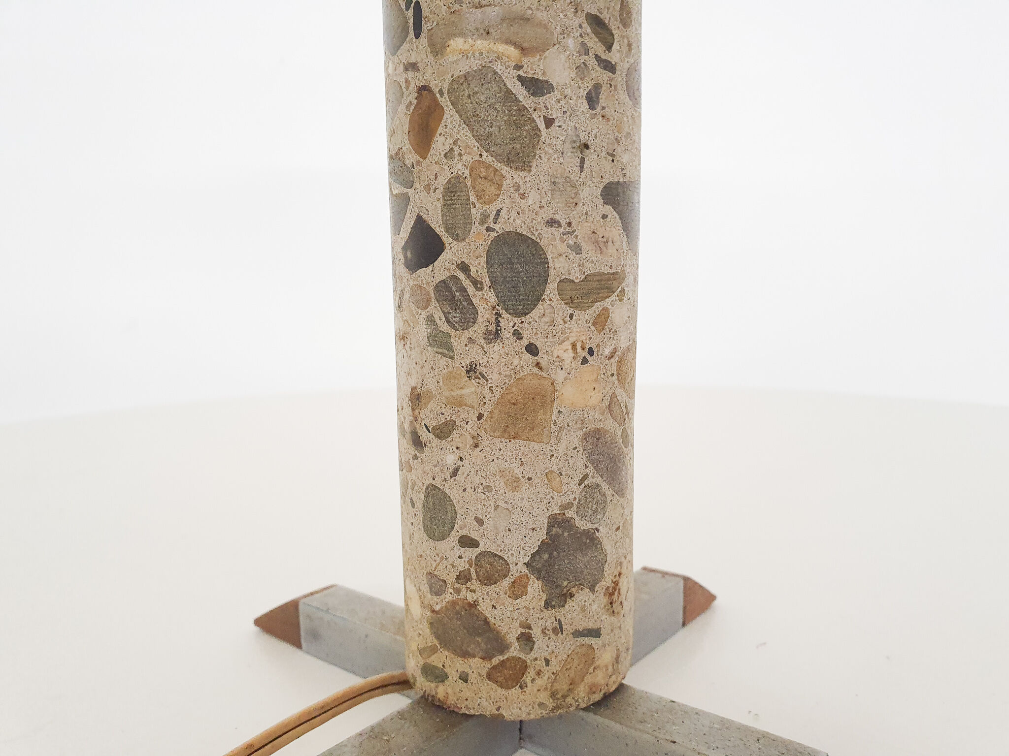 Stone table light, France, 1960's
