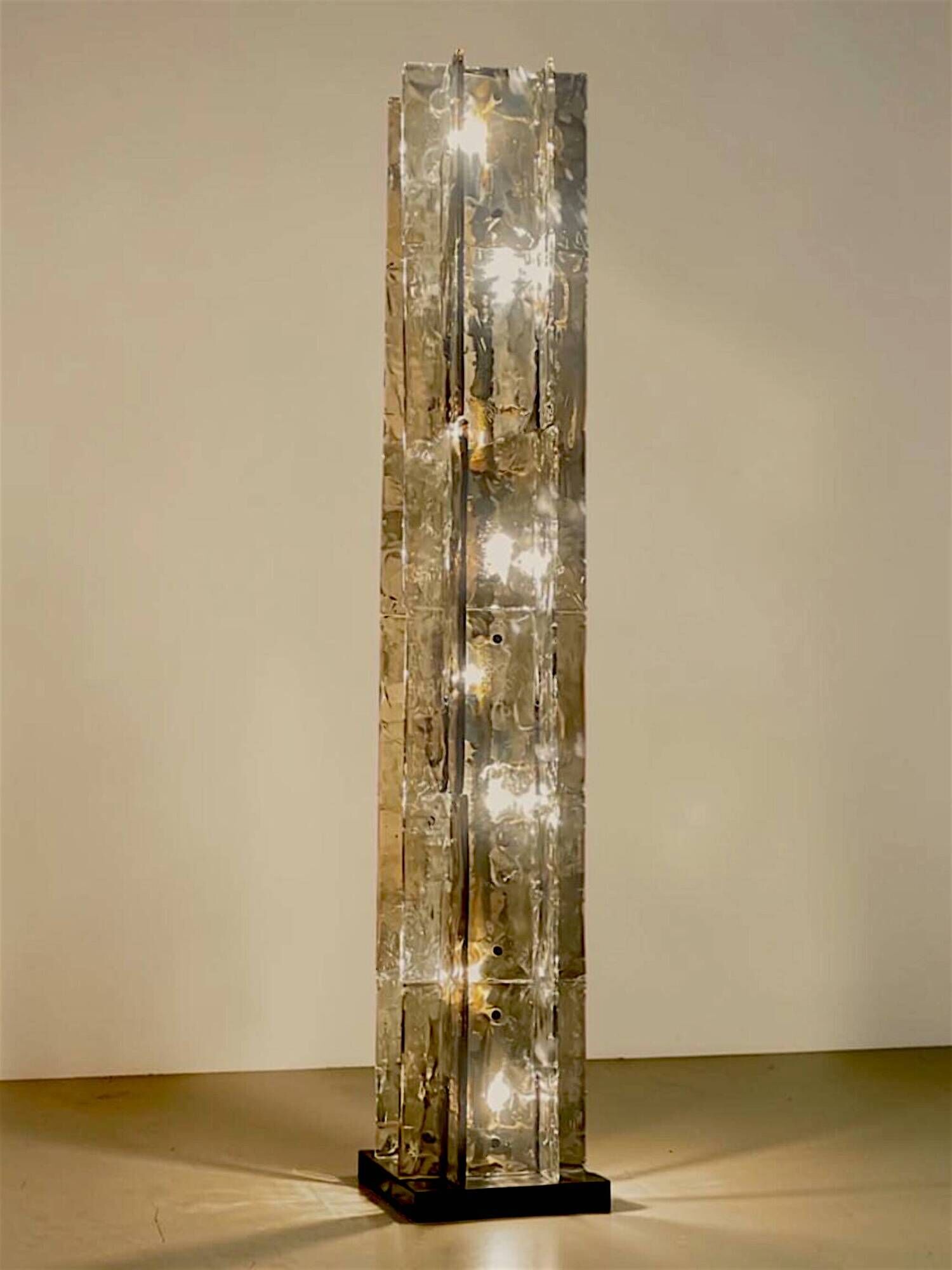 Floor Lamp LT379 Murano Glass by Carlo Nason for Mazzega, Italy,