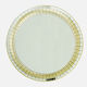 Cristal Arte Italian brass gilded crystal mirror 1960s
