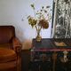 Old studded leather club chair 1930-1930