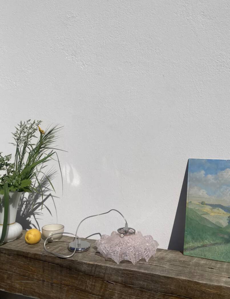 Clichy glass pendant light / lampshade