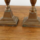 Pair of copper candle holders