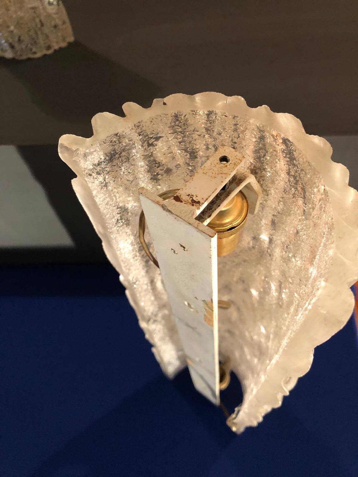 Pair of crystal wall lights for vintage Kalmar