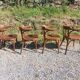 4 Baumann armchairs in bent wood
