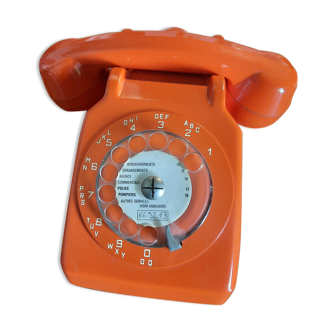 Vintage phone Socotel Orange S63