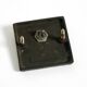 A set of solid 1970s Brutalist pull handles with letter slot and doorbell