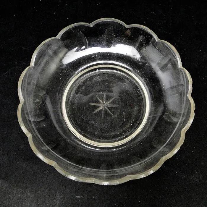 Assiette en verre Biedermeier