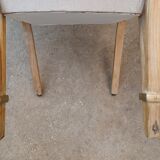Set of 6 chairs Steiner Bow wood vintage 1950