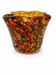 Miniature Handkerchief Vase in Murano Glass Signed – Harlequin Style