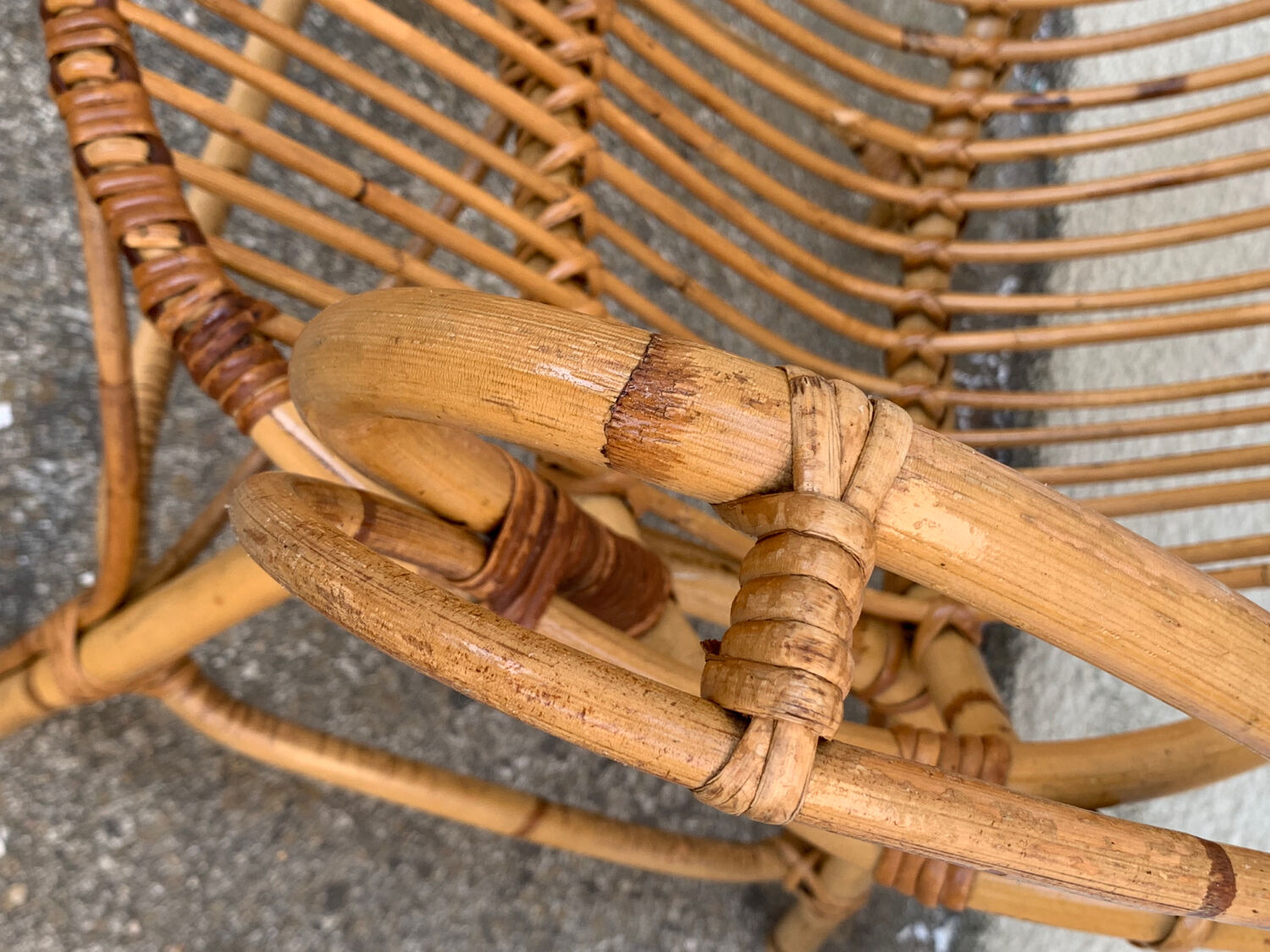 Pair of vintage shell armchairs 1950