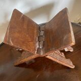 Porte-livres en bois et incrustation nacre