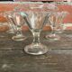 Set of 6 Ice Cream Bowls FIDENZA VETRARIA Moulded Glass Petal Shape It